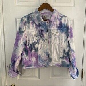 J Crew Denim Jacket - custom tie-dyed, size M